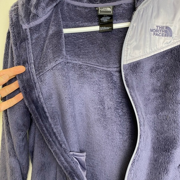 The North Face Women's Oso Hoodie Greystone Blue w/ Scarf & Hat Size M - Picture 8 of 16